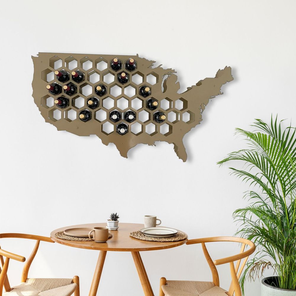 Services - United States Steel Wall Wine Rack,Holds 46 Bottles - INCREDIBLE DESIGNS