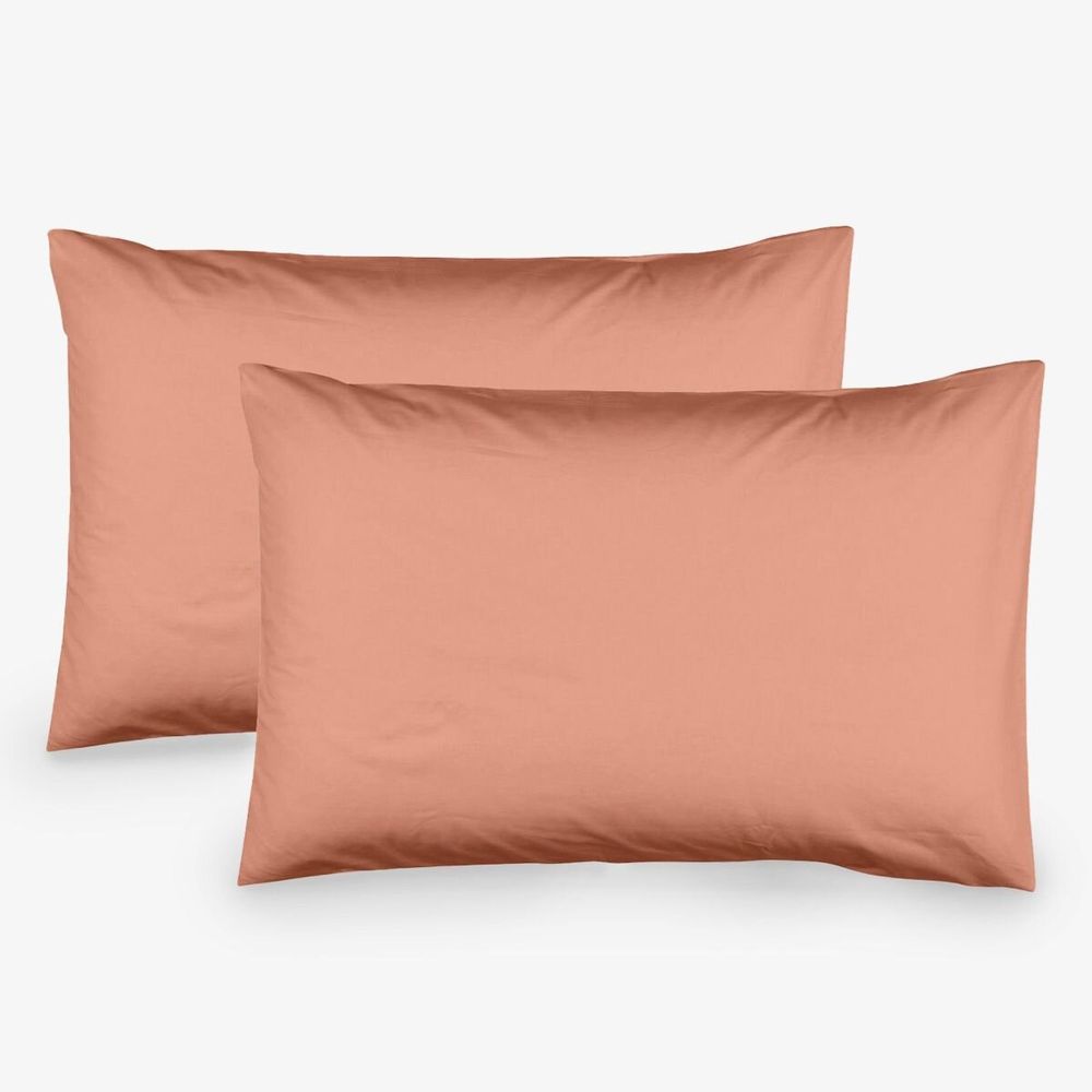 Linge de lit - Set of 2pcs cotton pillowcases,50x70cm, Peach - DILIOS