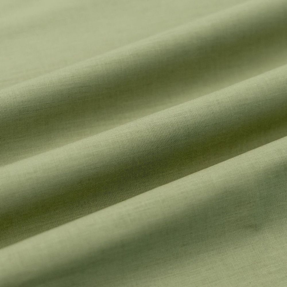 Linge de lit - Ensemble de 2 taies d'oreiller en coton, 50 x 70 cm, vertes - DILIOS