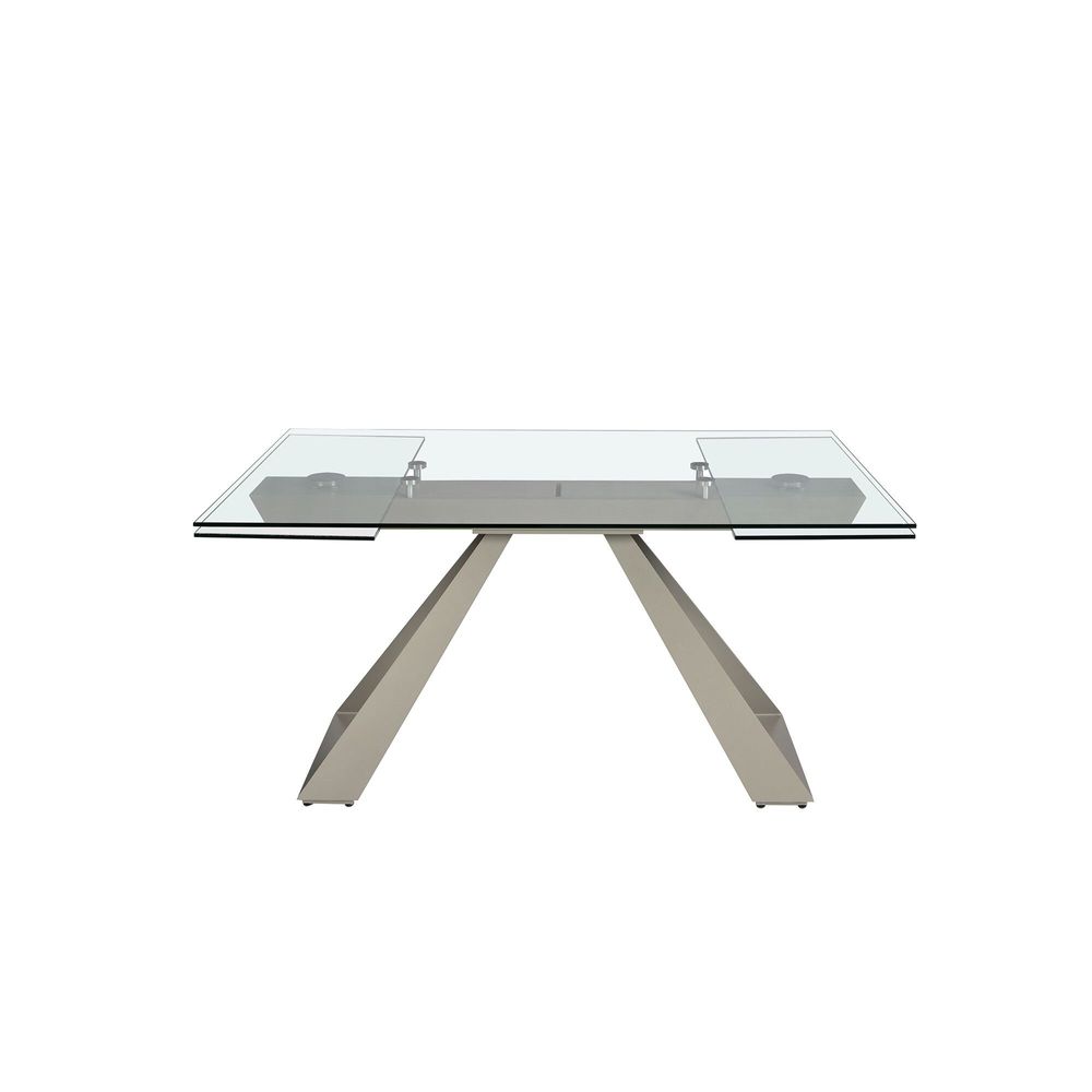 Tables Salle à Manger - Table à manger à rallonge rectangulaire verre trempé - ANGEL CERDÁ
