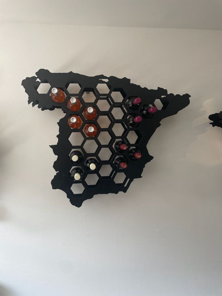 Services - Spain Steel Wall Wine Rack Holds 33 Bottles - INCREDIBLE DESIGNS