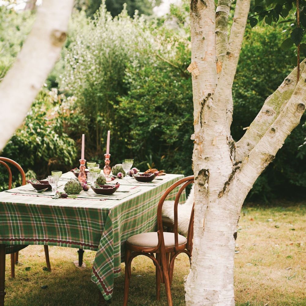 Linge de table textile - Tablecloth Potter Green - MAISON DÎNETTE