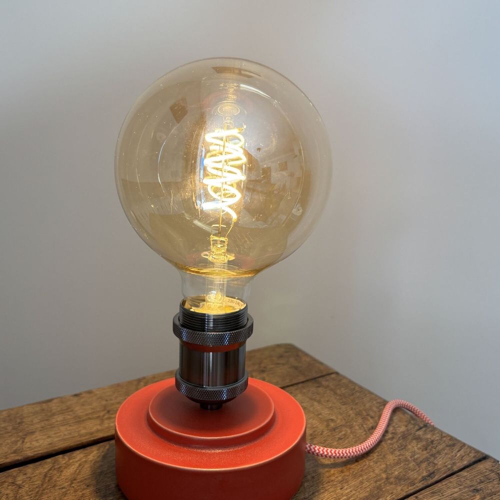 Objets de décoration - Lampe à poser en Grès avec Ampoule Tourbillon - LES POTERIES DE SWANE