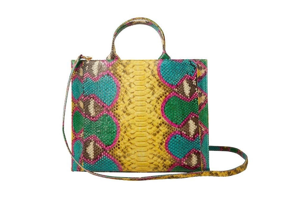 Bags and totes - THE ADELE PYTHON YELLOW MULTI - SARAH STEWART