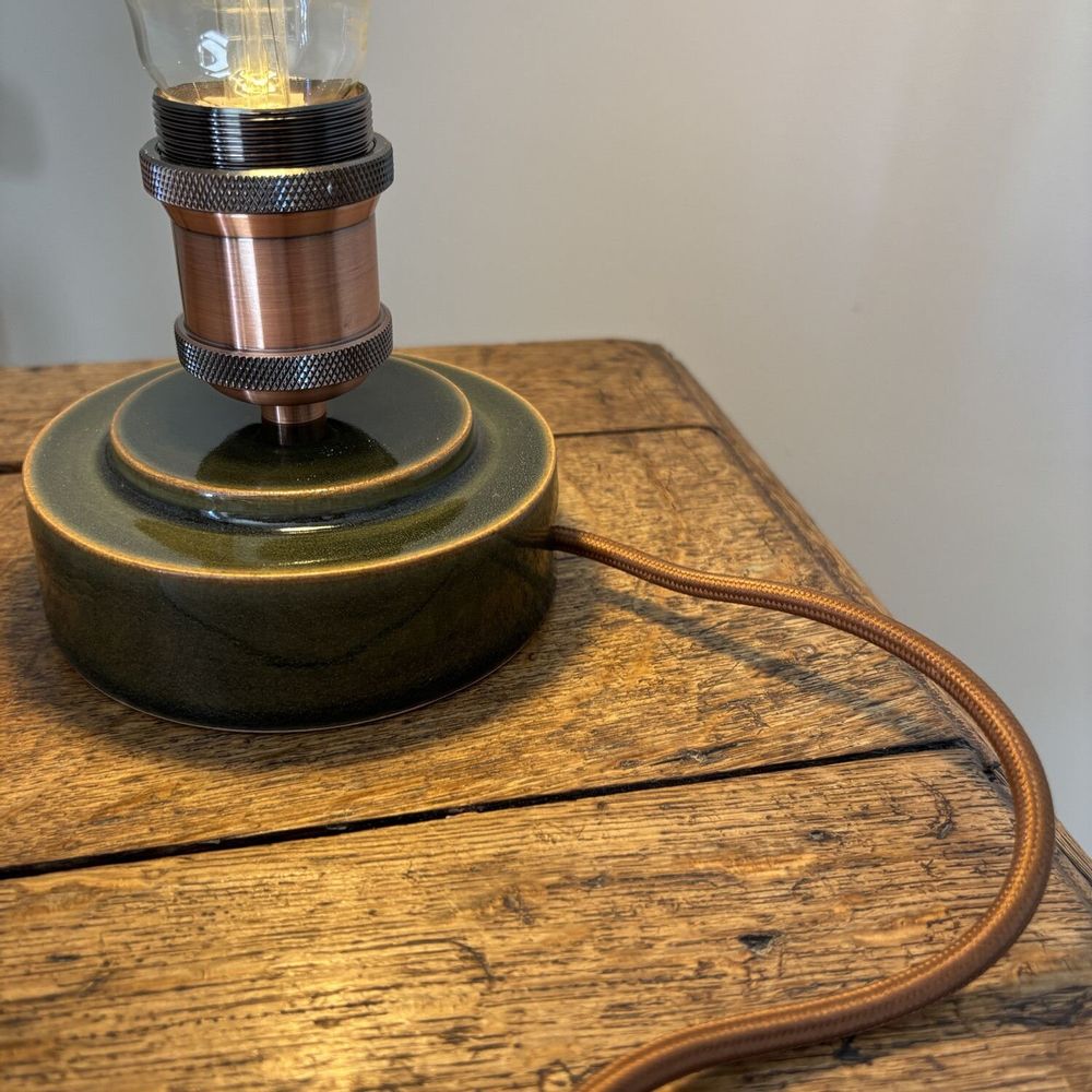 Objets de décoration - Lampe à poser en Grès avec Ampoule Tourbillon - LES POTERIES DE SWANE