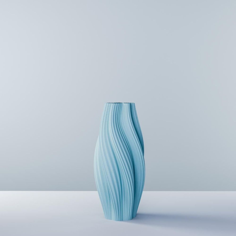 Office design and planning - 3D printed vase "Hot Ice Cream Slim" - AUURA