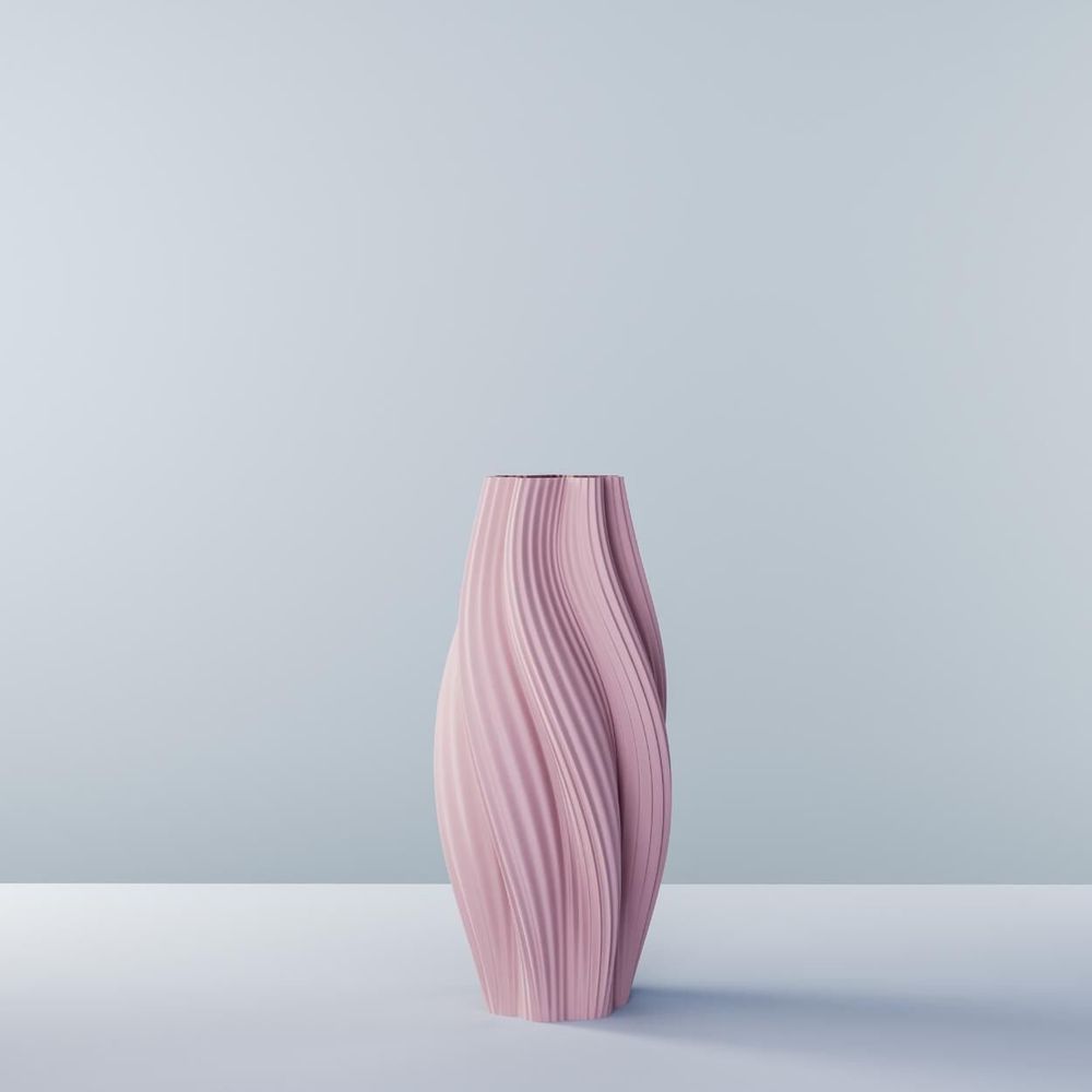 Office design and planning - 3D printed vase "Hot Ice Cream Slim" - AUURA