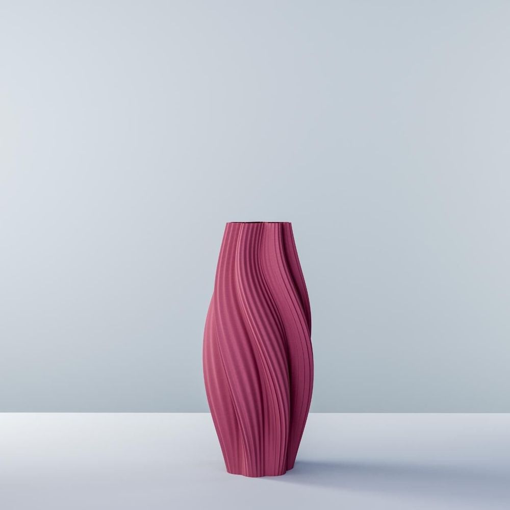 Office design and planning - 3D printed vase "Hot Ice Cream Slim" - AUURA