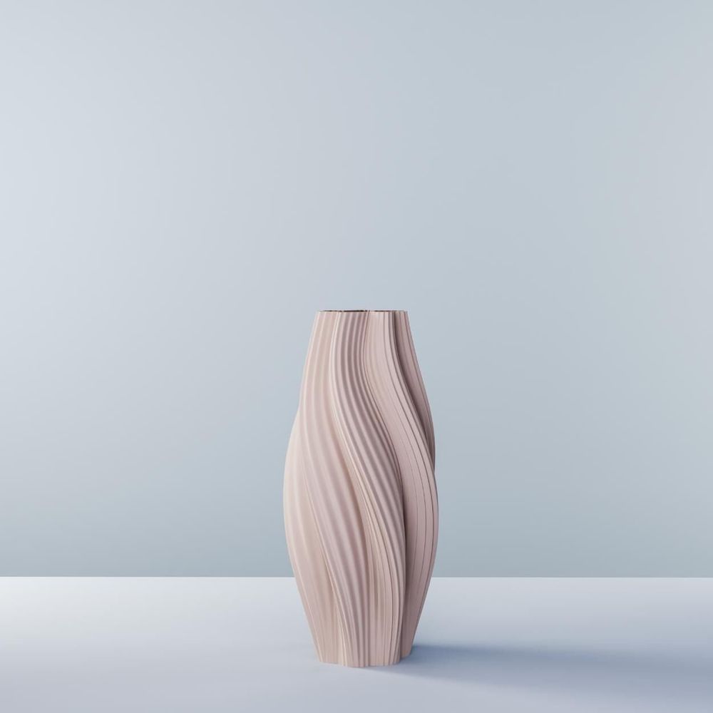 Office design and planning - 3D printed vase "Hot Ice Cream Slim" - AUURA