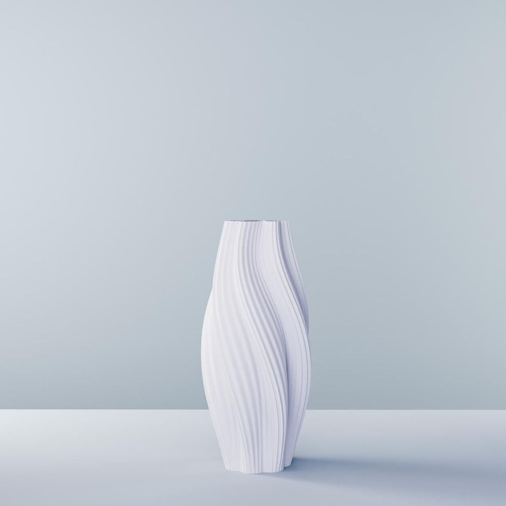 Office design and planning - 3D printed vase "Hot Ice Cream Slim" - AUURA