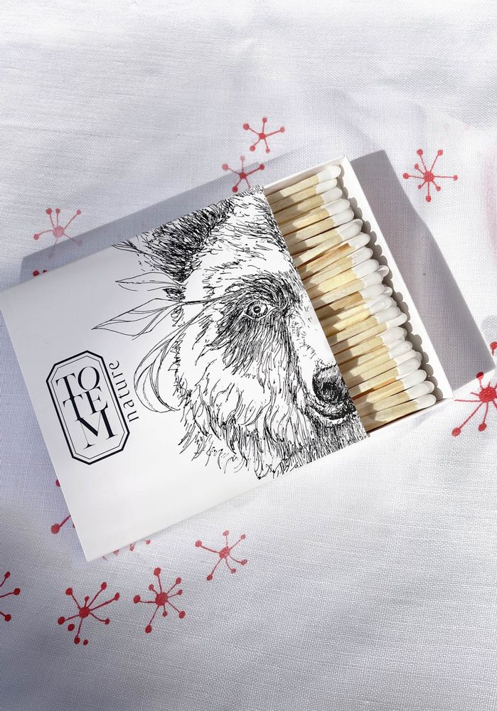 Bougies - LES ALLUMETTES TOTEM - illustrations animaux totem - - TOTEM NATURE