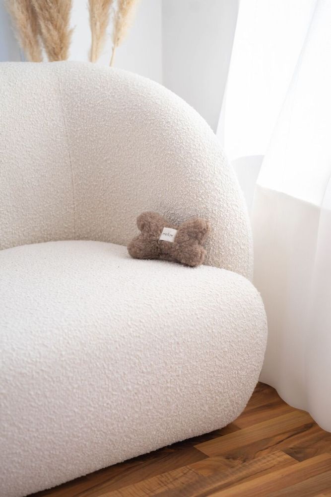 Decorative objects - Natural Woolen Dog Toy: Bone - Beige - MELLOW CONCEPT STORE