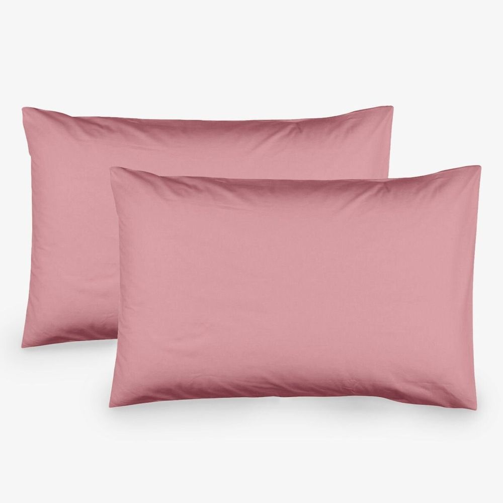 Bed linens - Set of 2pcs cotton pillowcases,50x70cm, rose ash - DILIOS
