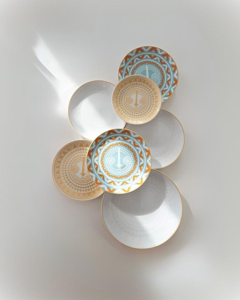 Assiettes de réception - Assiette dessert Weli Luminous White - MOJJERE