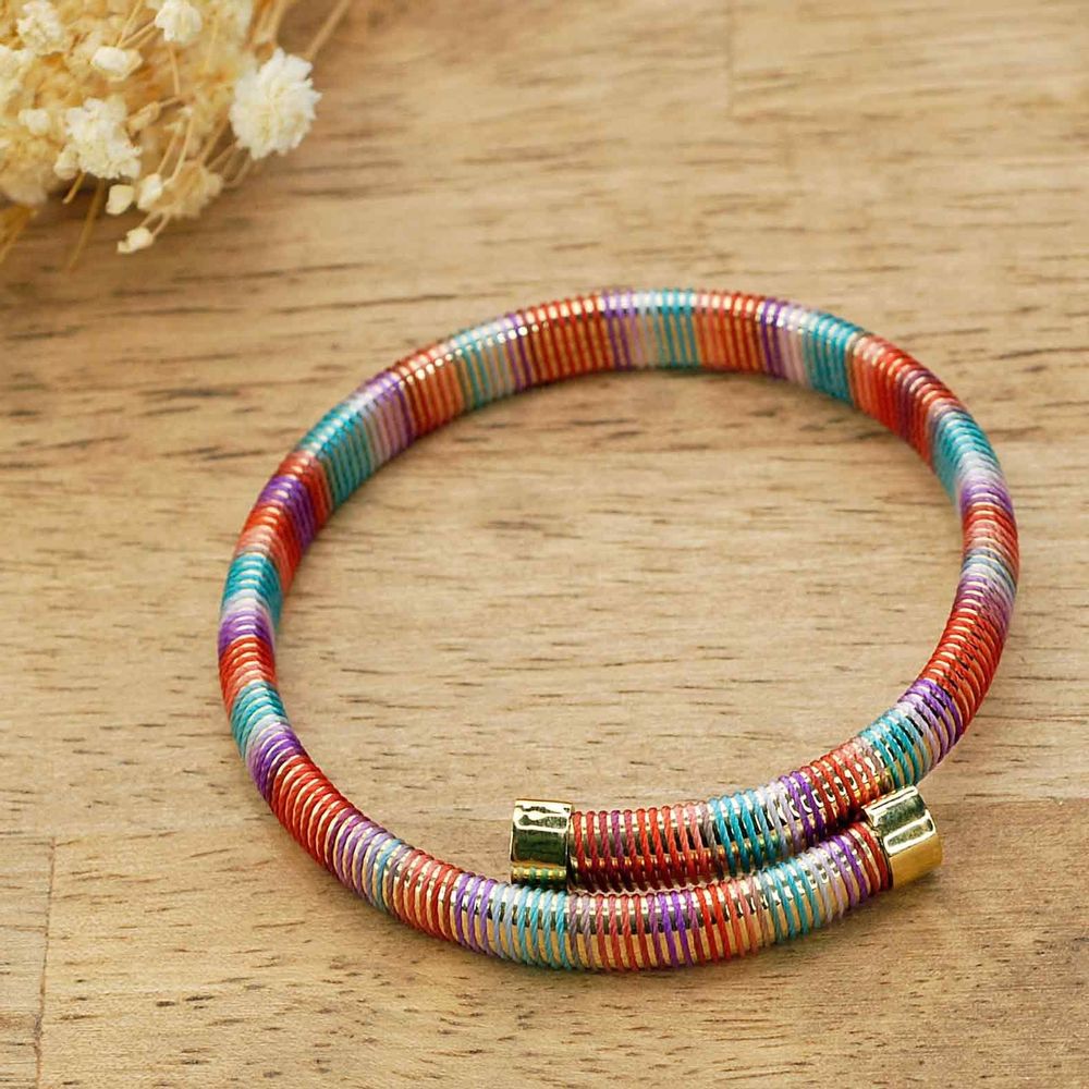 Jewelry - Two-Tone Earrings - MERVEILLES DU MONDE BIJOUX