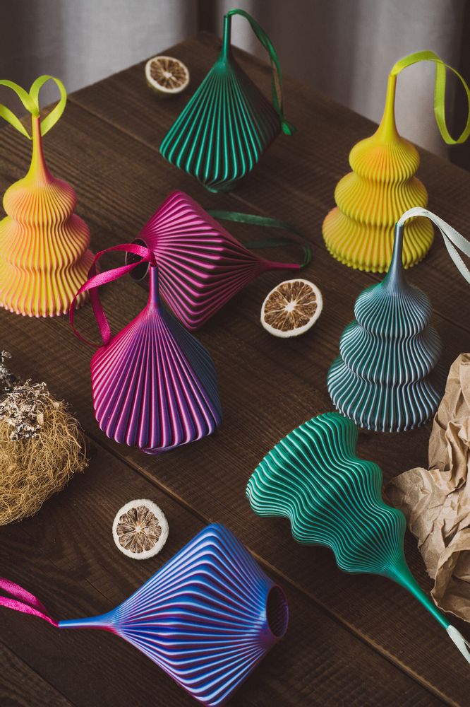 Christmas garlands and baubles - Ornaments Set - Bloz & Zayl Blend - Cotton Candy - SHEYN