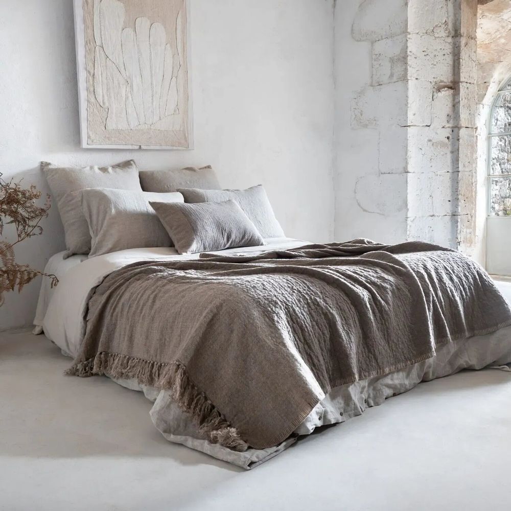 Throw blankets - PERLA blanket 140x220cm - BED AND PHILOSOPHY