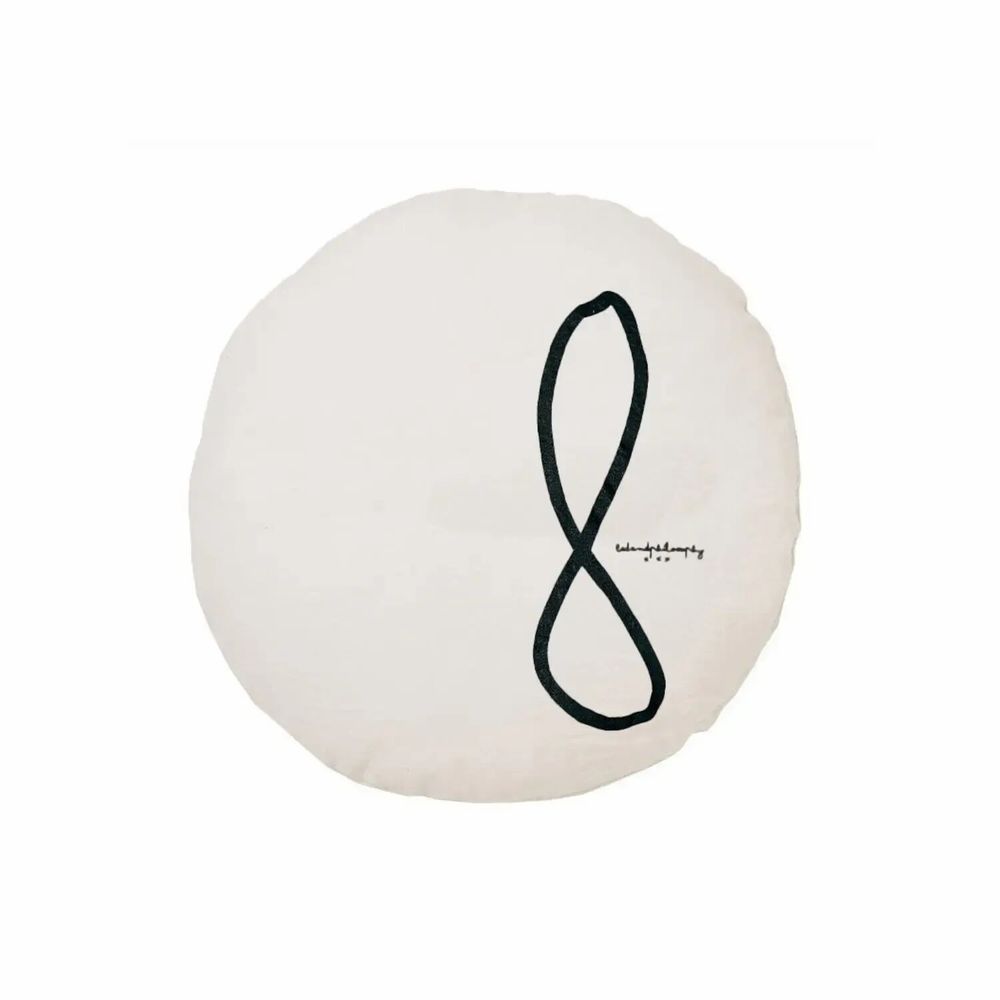 Coussins - Housse de coussin SHININGTYPO8 D63cm - BED AND PHILOSOPHY