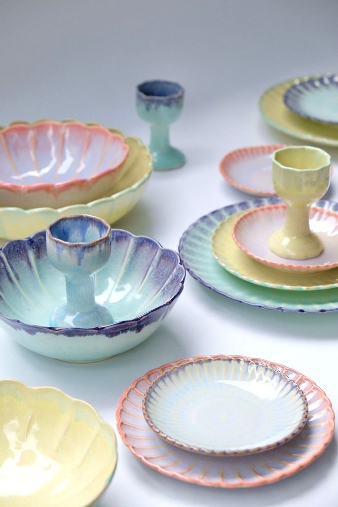 Assiettes au quotidien - Marigolds' muse - service de table - LAMUNLAMAI. CRAFTSTUDIO