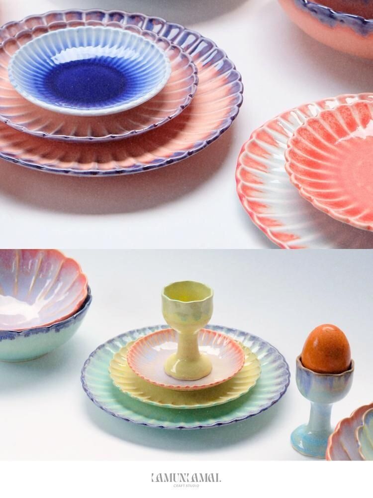 Assiettes au quotidien - Marigolds' muse - service de table - LAMUNLAMAI. CRAFTSTUDIO