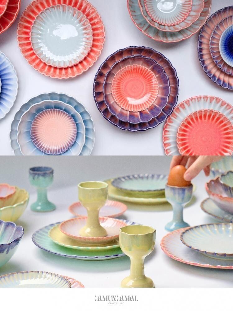 Assiettes au quotidien - Marigolds' muse - service de table - LAMUNLAMAI. CRAFTSTUDIO