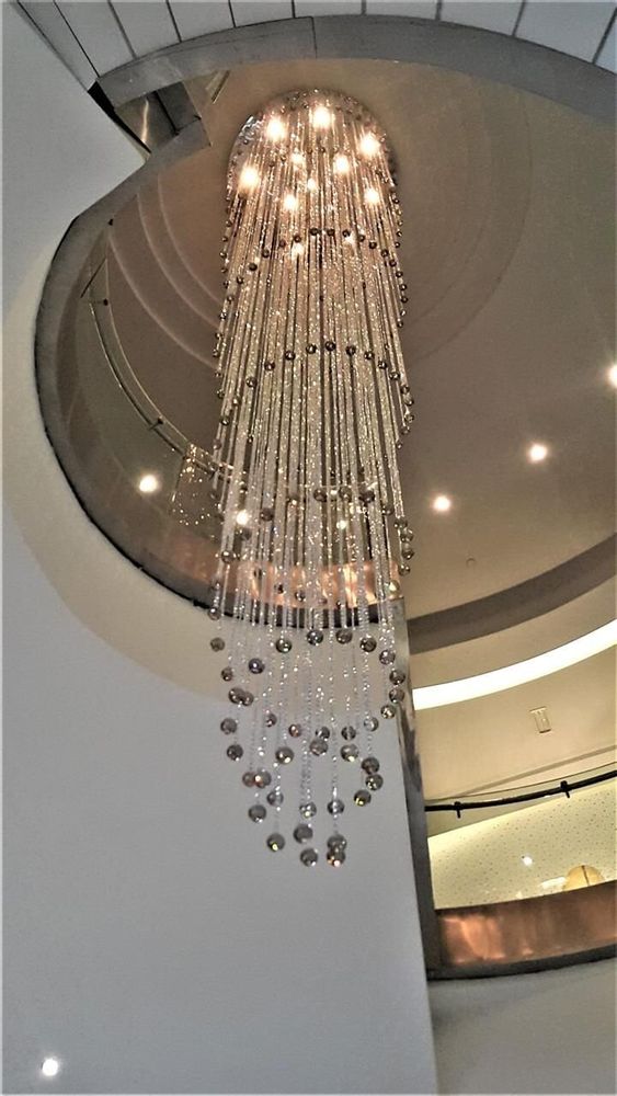 Plafonniers - Spirale double hauteur - CRISTALUX LIGHTING DESIGN
