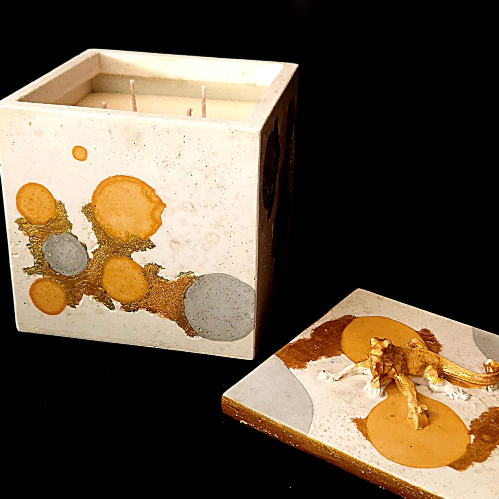 Objets de décoration - Bougie Caméléon - PONPON CURIOSITAS