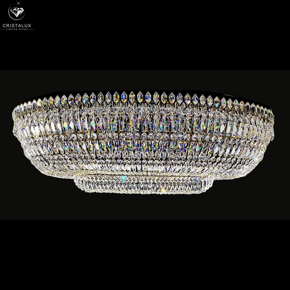 Plafonniers - Plafonnier oval Basket 4618-160-90 - CRISTALUX LIGHTING DESIGN