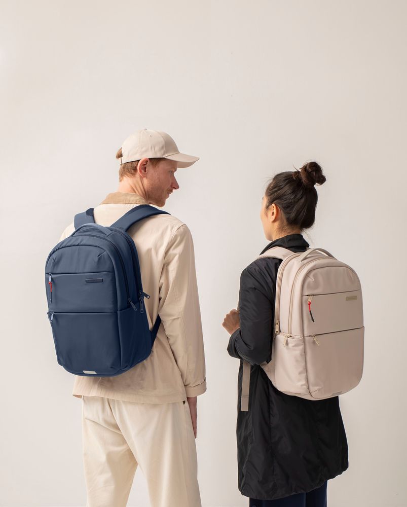 Petite maroquinerie - Sac à dos professionnel,Beige - 21L - Léger et déperlant - 350x460x120 - APLI MIQUELRIUS