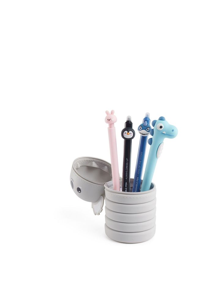 Autres fournitures bureau - 12 Trousses silicone Growing Pets, 2 en 1 : trousse & pot à crayons - APLI MIQUELRIUS