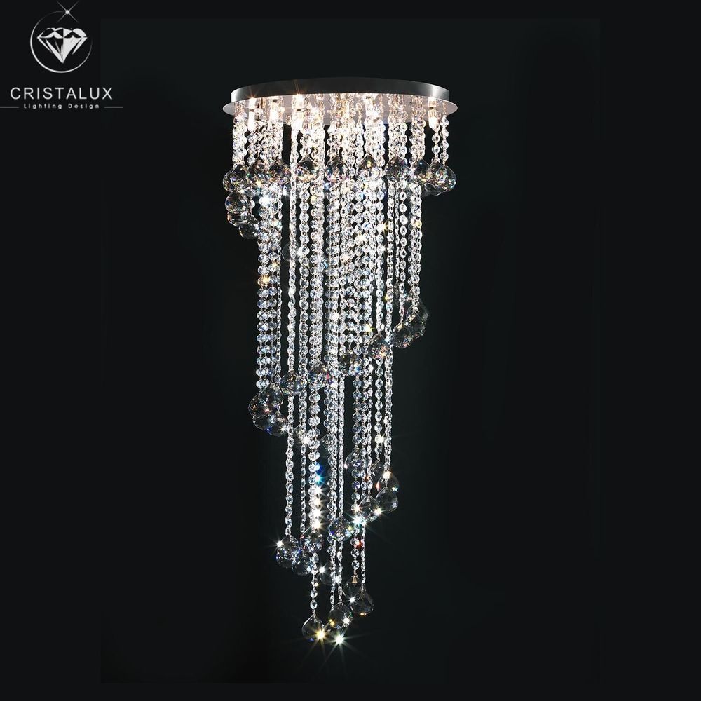 Plafonniers - Spirale double hauteur - CRISTALUX LIGHTING DESIGN