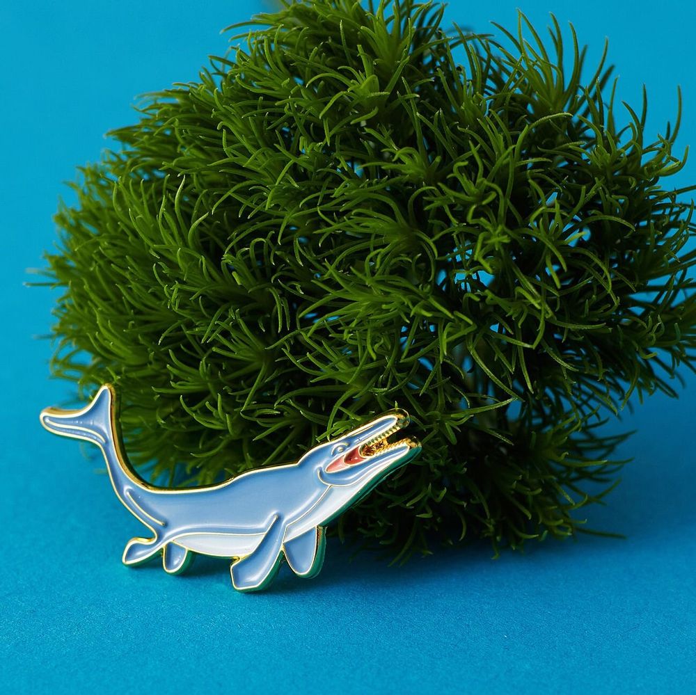 Brooches - Pin Mosasaurus - PINPINPIN.IT