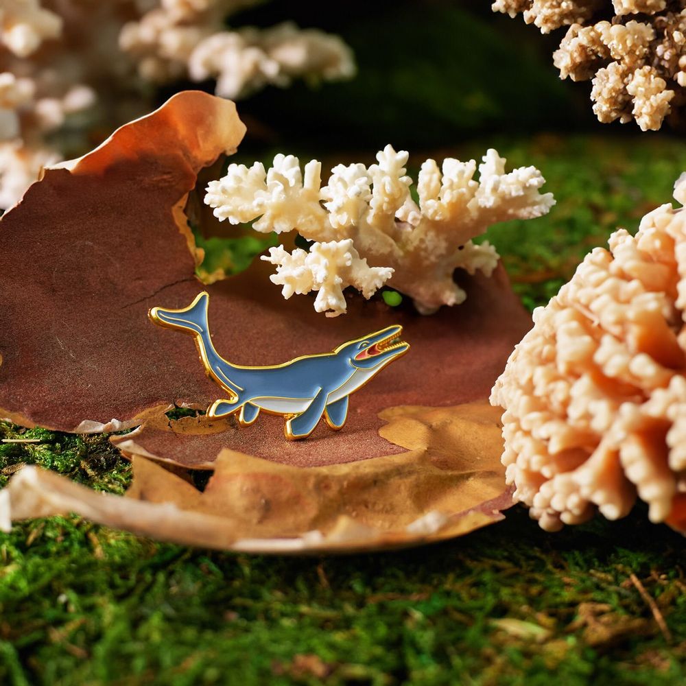 Brooches - Pin Mosasaurus - PINPINPIN.IT