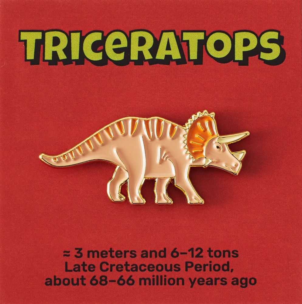 Brooches - Pin Triceratops - PINPINPIN.IT