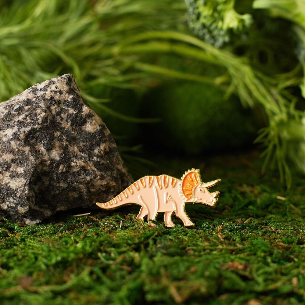 Brooches - Pin Triceratops - PINPINPIN.IT
