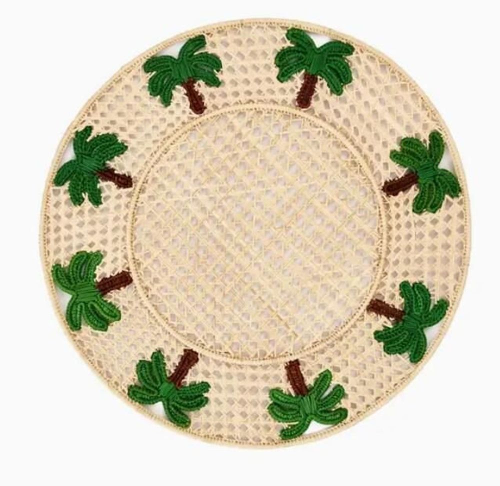 Platter and bowls - Beach Palms Placemat - CORO CORA