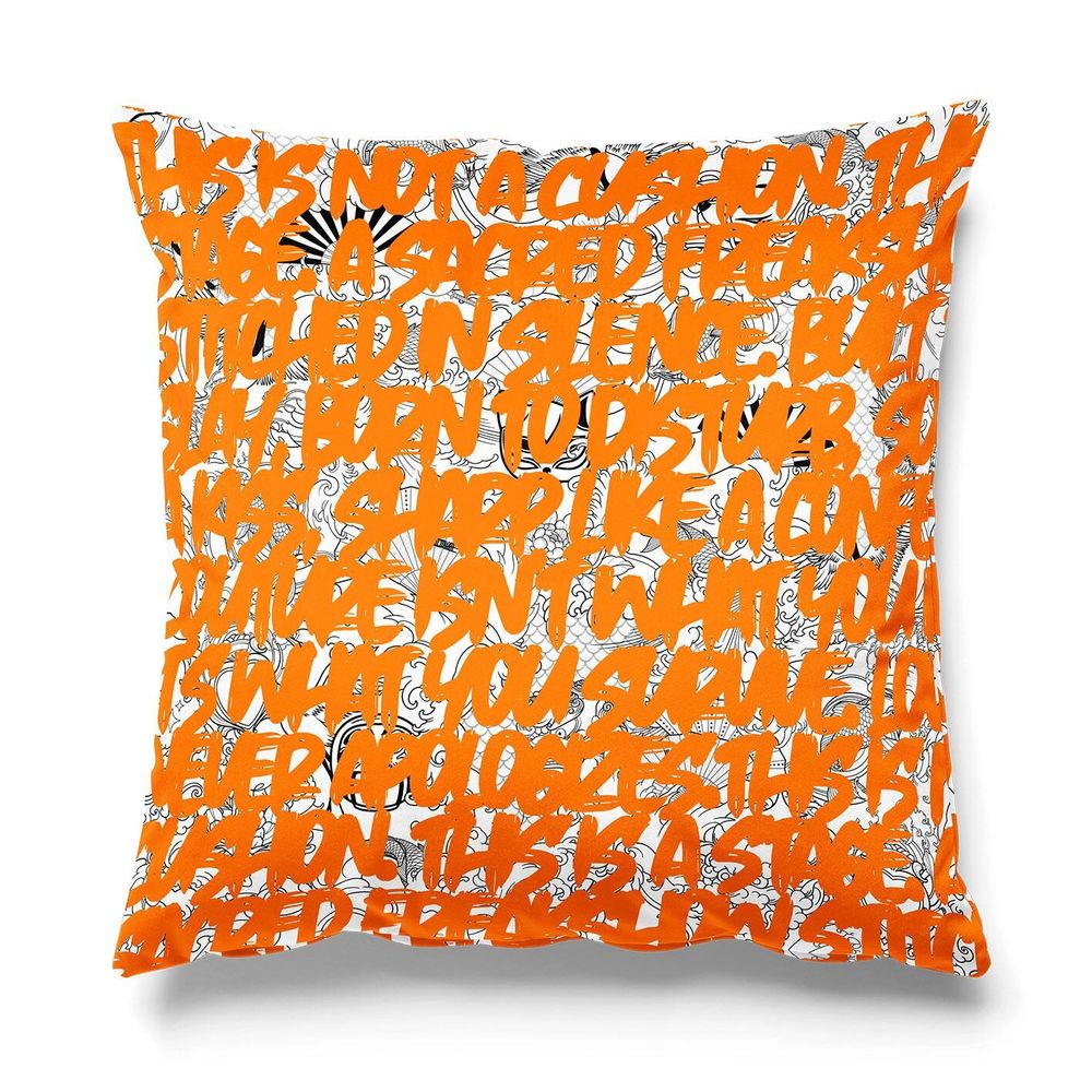 Outdoor decorative accessories - SEND ME A LOUD TEXT MESSAGE CUSHION - LOVE BY MILSHTEIN