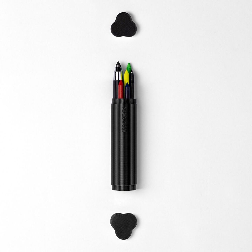 Stationery - Case all-in-one TRILObyME with refills (Black, Burgundy, Green) - EGOUNDESIGN