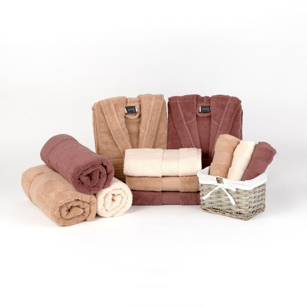 Bathrobes - Bathrobe Petra beige S/M - DILIOS
