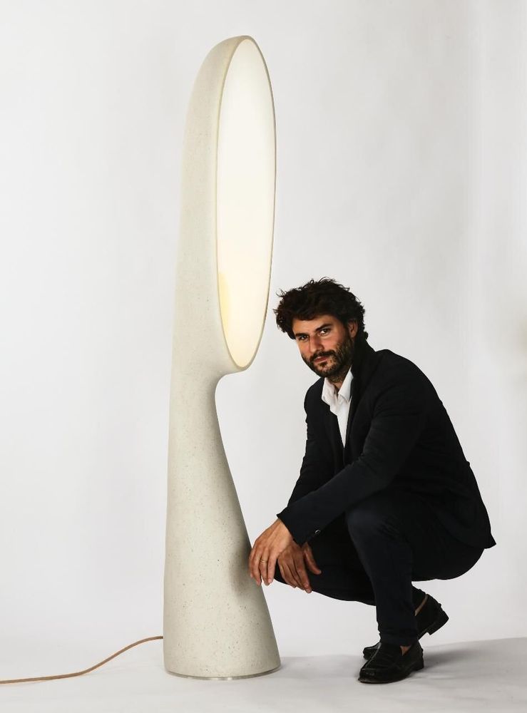 Lampadaires - Amba – Lampe sculpturale - HENRI DEJEANT