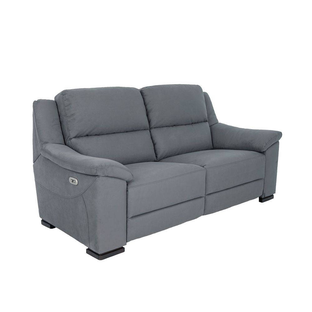 Sofas - 3 seater relax sofa in dark grey fabric - ANGEL CERDÁ
