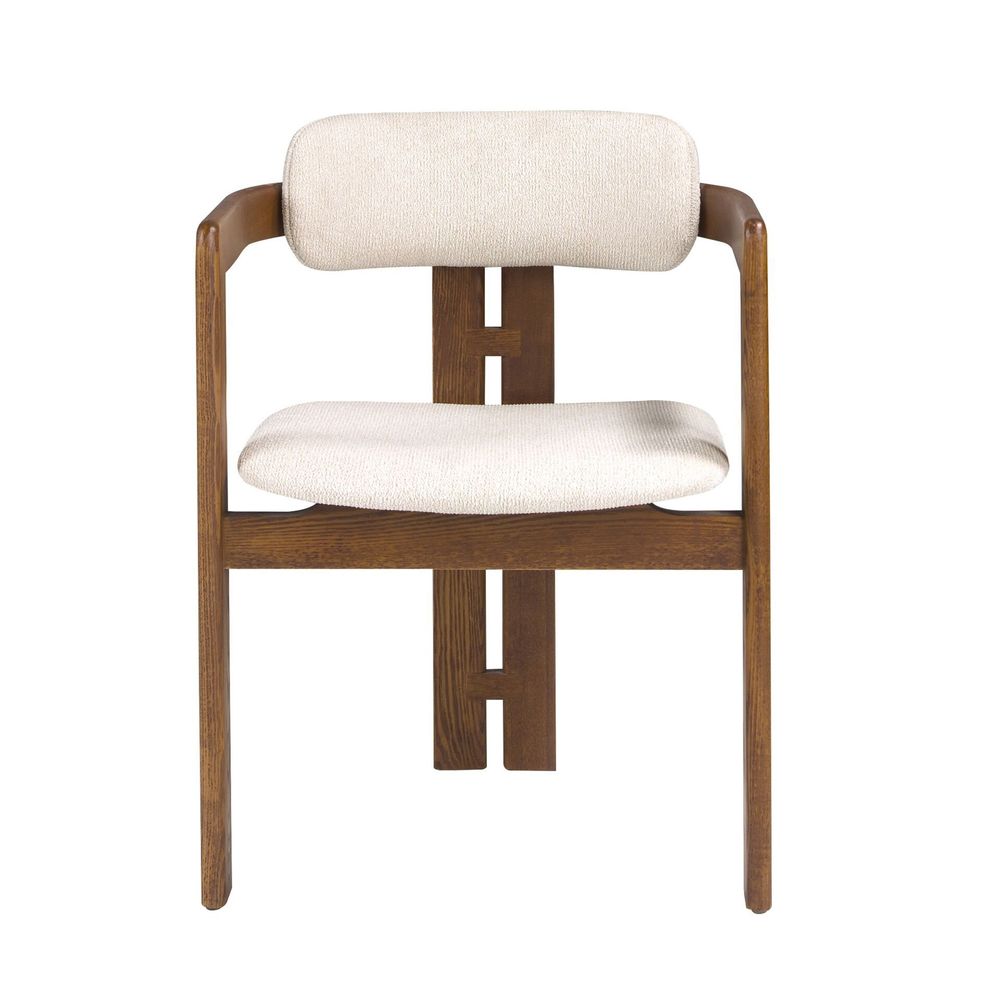 Chairs - Off-white fabric chair - ANGEL CERDÁ