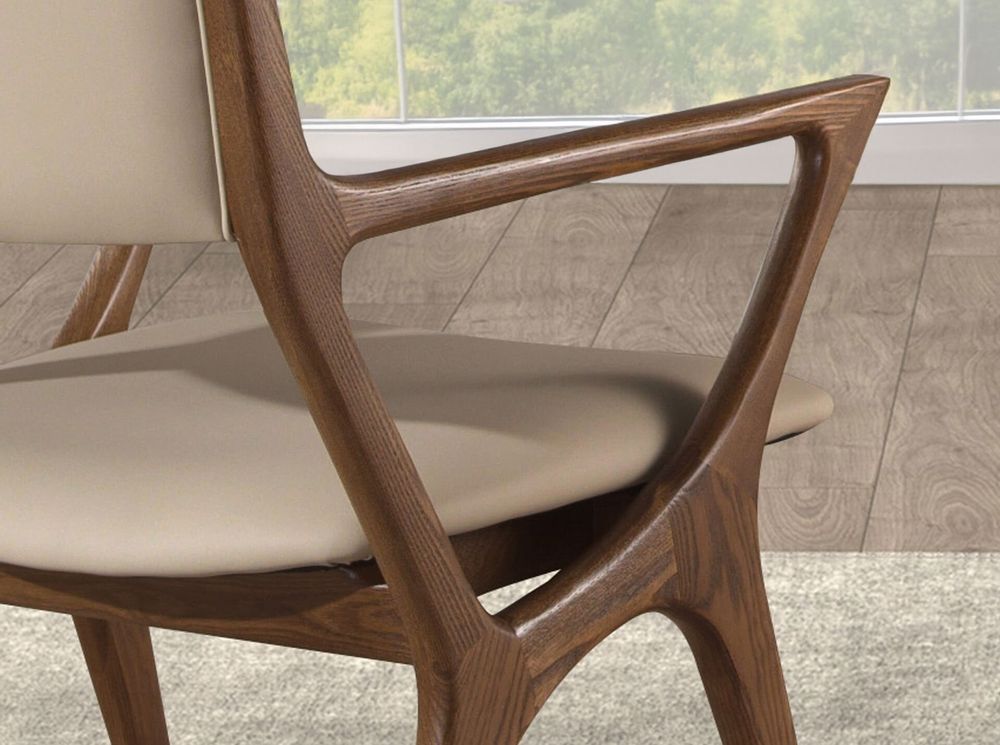 Chairs - Mink leatherette chair - ANGEL CERDÁ