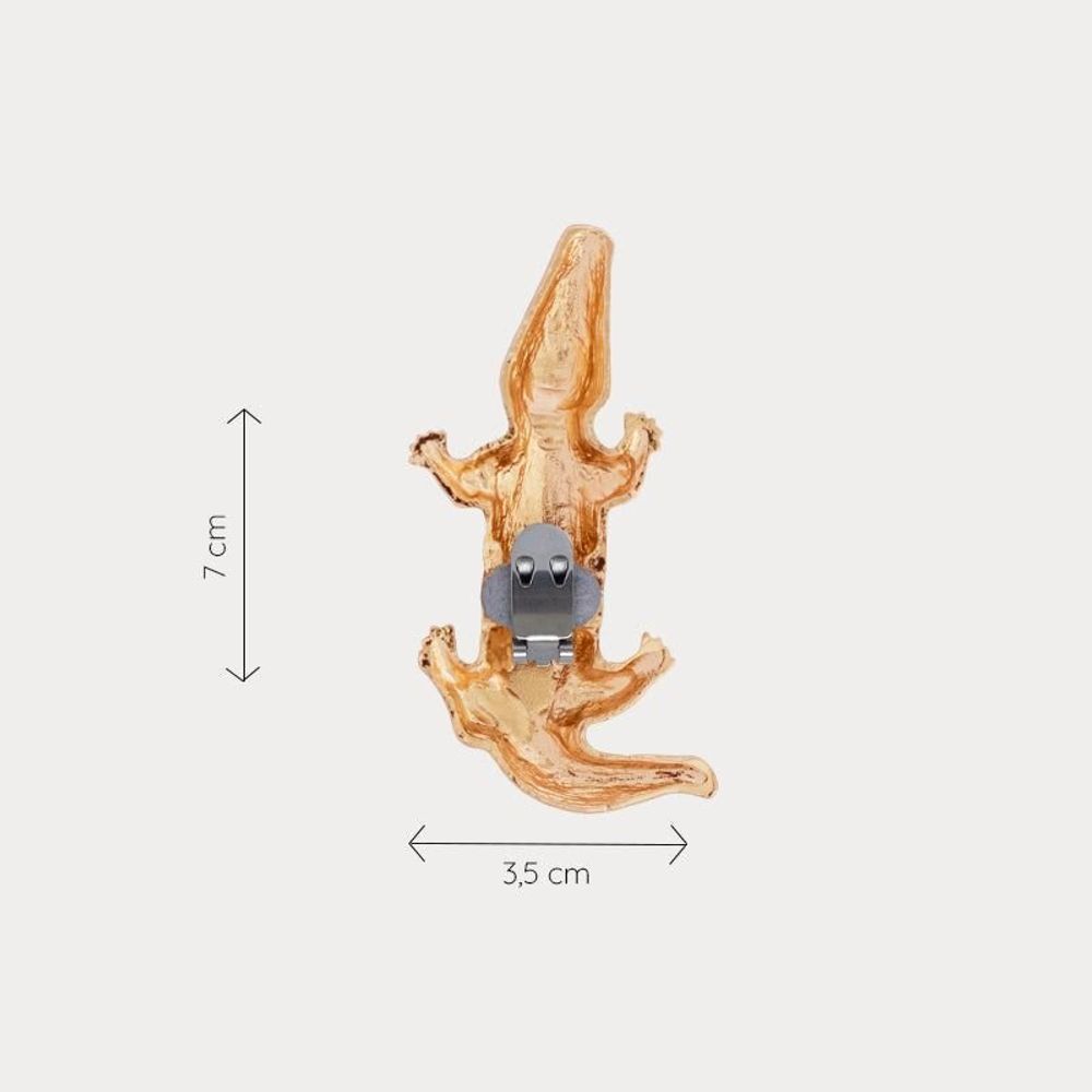 Bijoux - bijou broche CLAP COCCO le crocodile GOLD - CLAP PARIS
