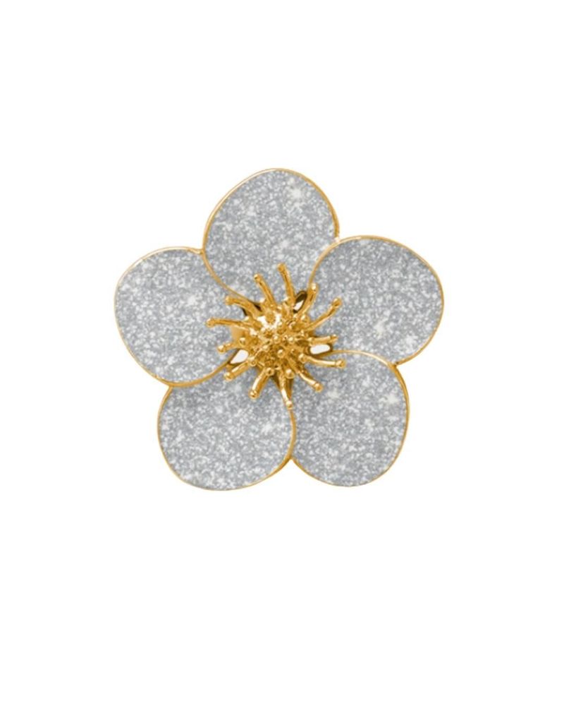 Bijoux - bijou broche CLAP SAKURA Glitter - fleur de cerisier paillettes - CLAP PARIS