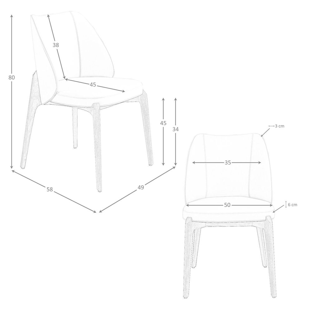 Chairs - Cream leatherette chair - ANGEL CERDÁ
