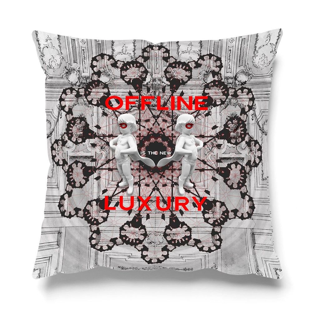 Outdoor decorative accessories - OFFLINE LUXURY CUSHION - LOVE BY MILSHTEIN