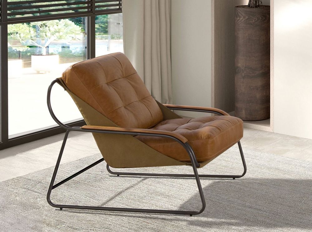 Armchairs - Brown leather armchair - ANGEL CERDÁ