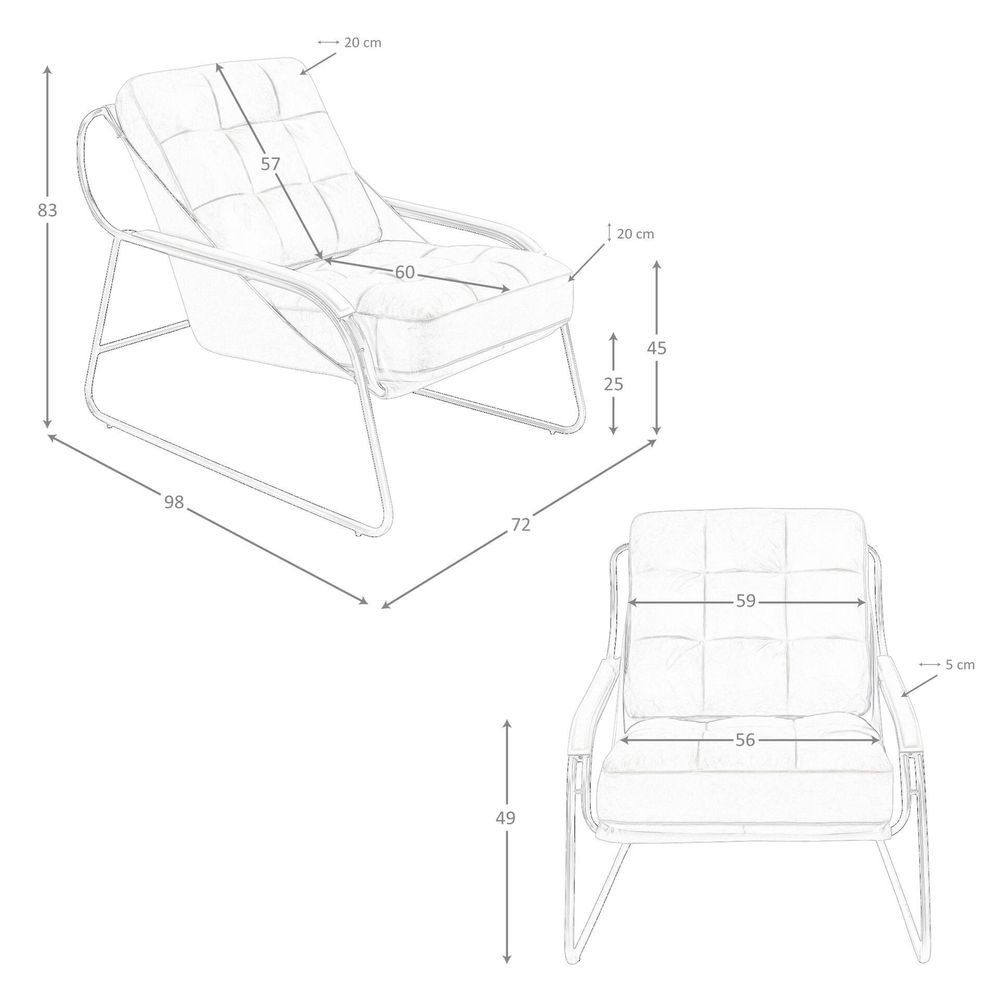 Armchairs - Brown leather armchair - ANGEL CERDÁ
