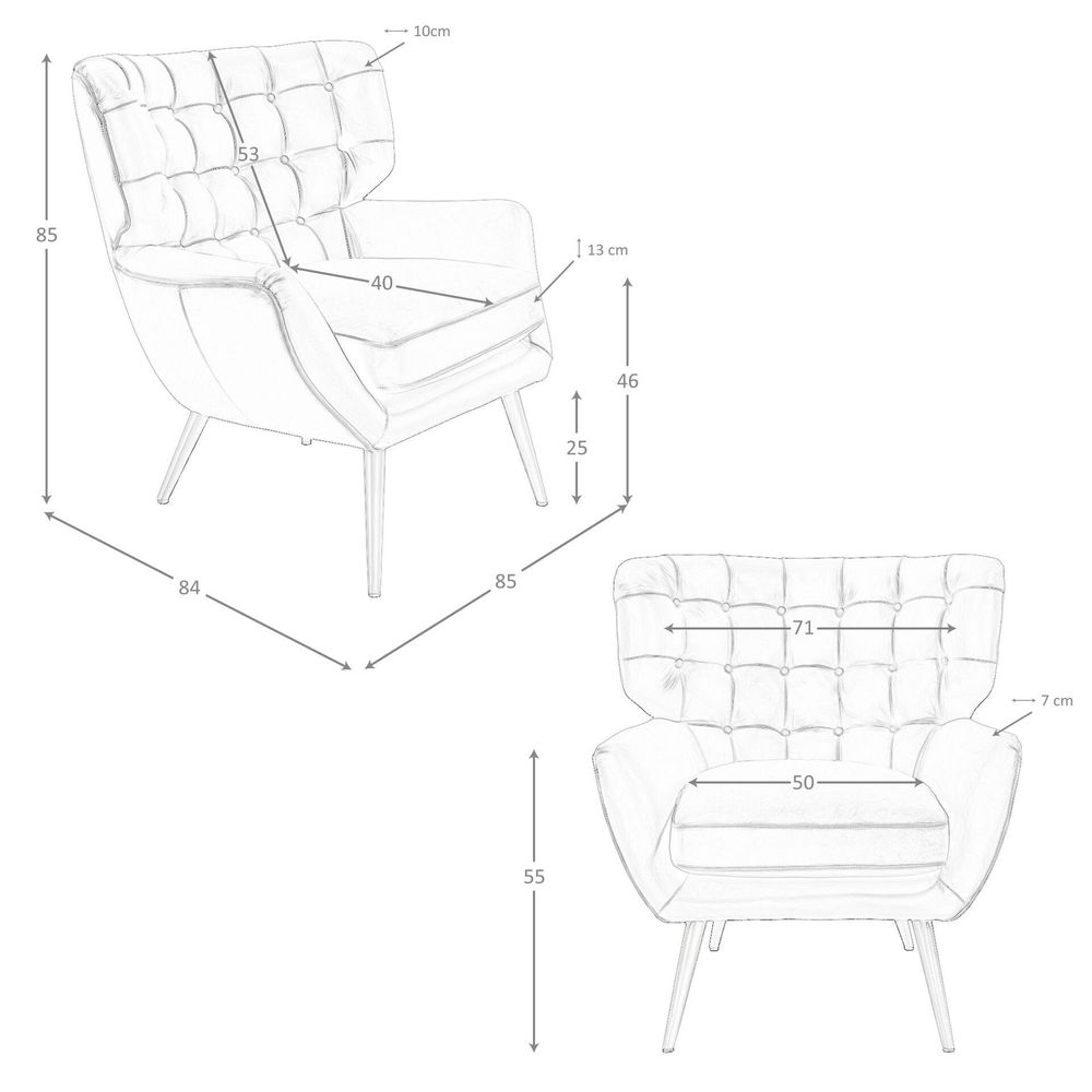 Armchairs - Chester armchair dark brown leather - ANGEL CERDÁ